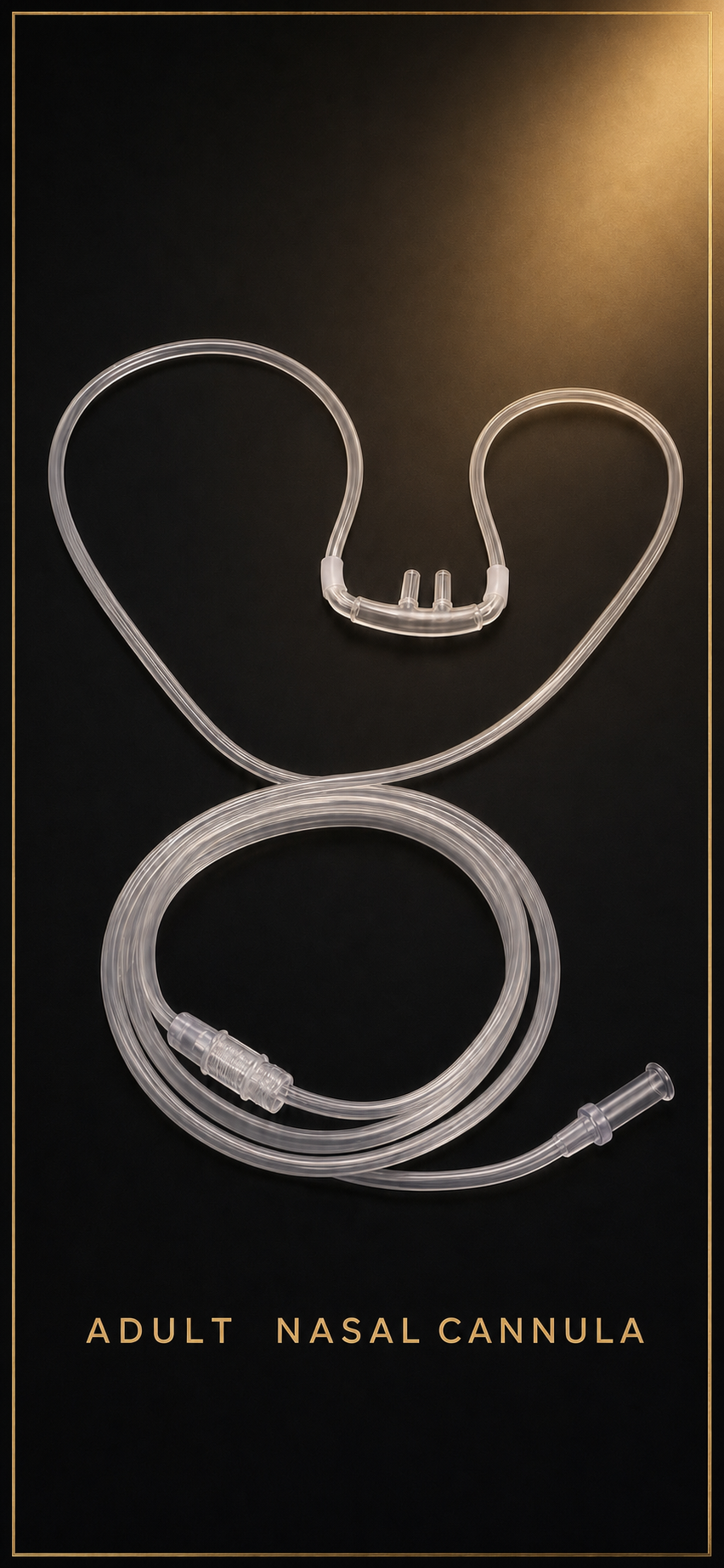 Adult Nasal Cannula 7ft with Straight Tip — For Hyperbaric Chamber