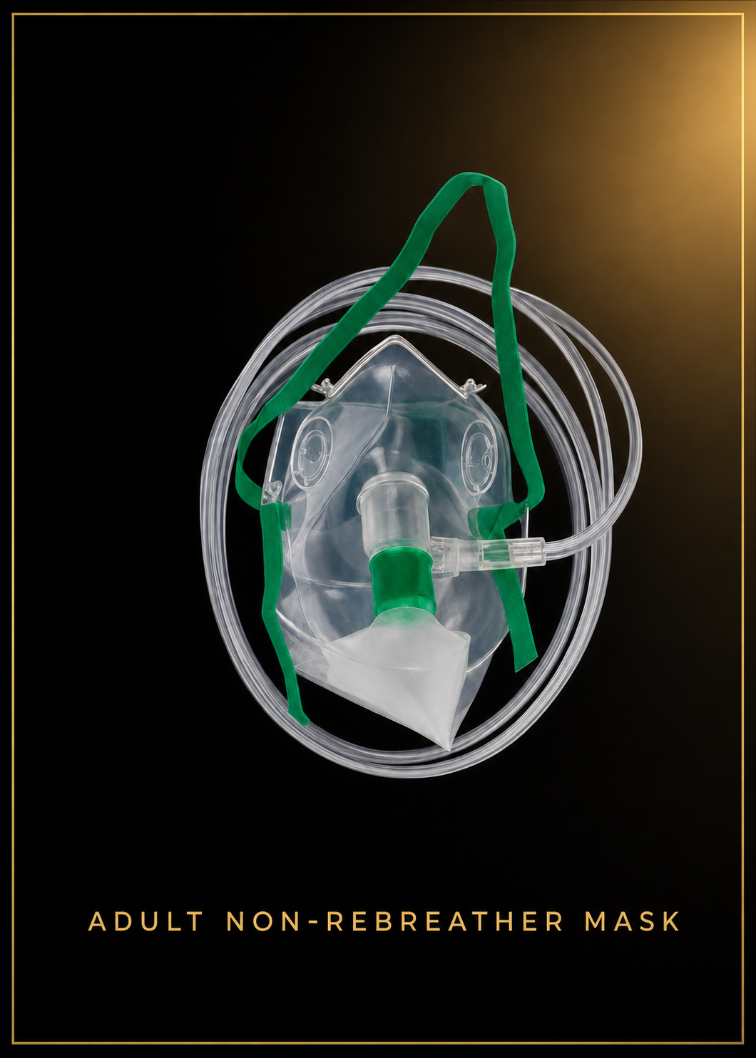 Adult Non-Rebreather Oxygen Mask — For Hyperbaric Chamber
