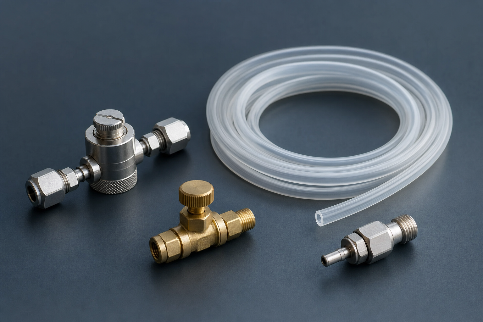 Constant O2 Monitoring Kit - metering valve, sampling fittings, and tubing