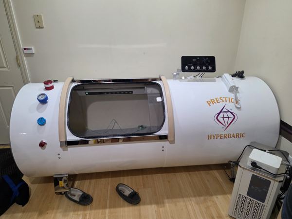 Grand Vessel of Power 2.0 ATA in the basement wellness room — Grand Vessel of Power customer install in New York