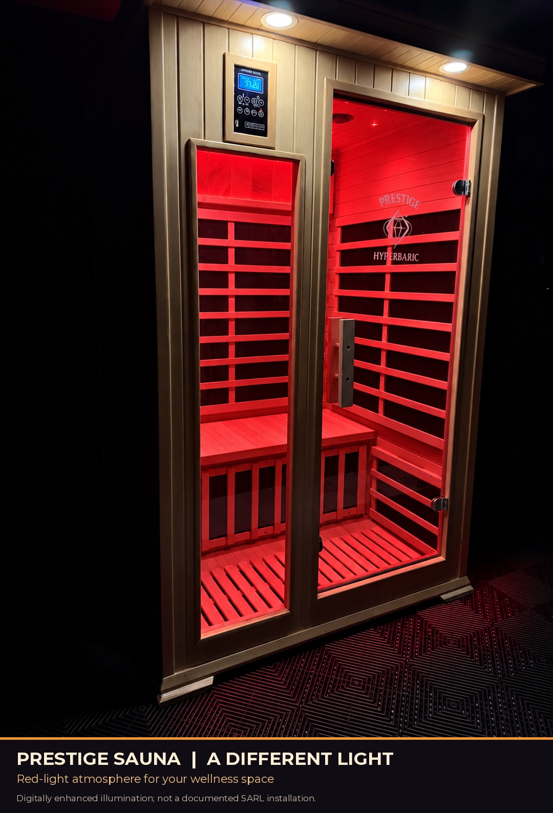 Prestige Classic Carbon Duo with digitally enhanced red interior illumination