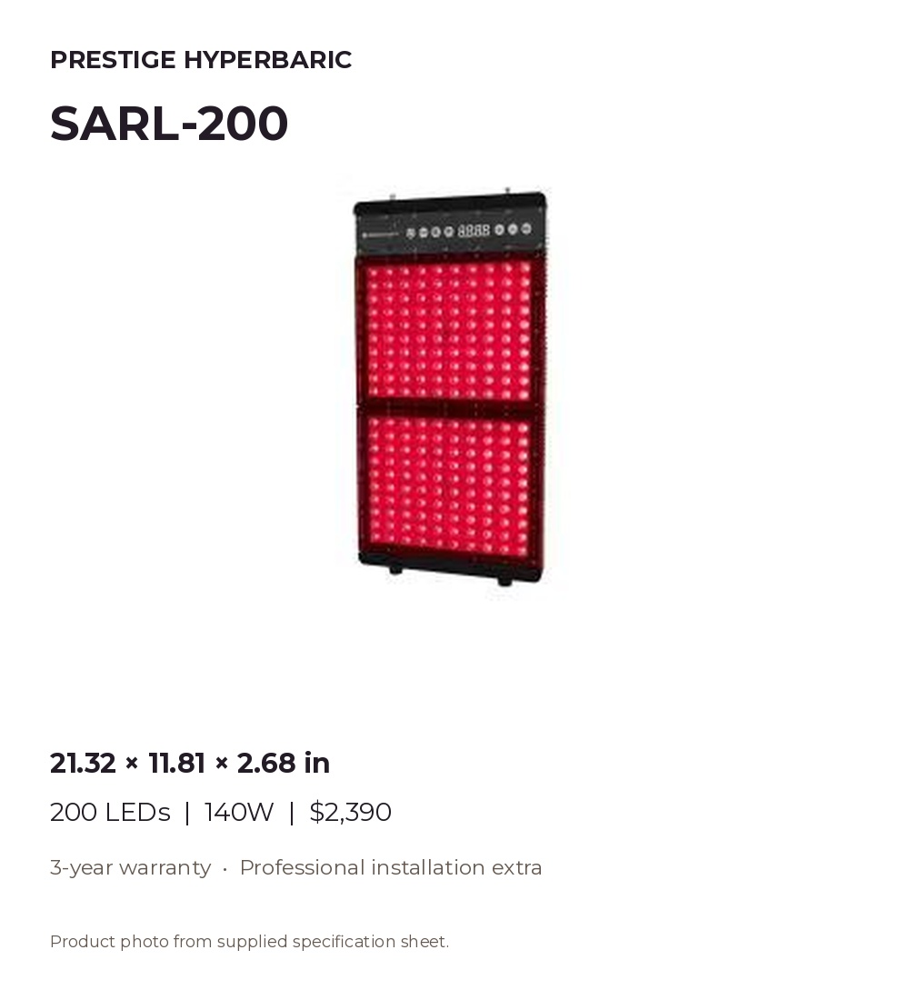 SARL-200 product photo adapted from the supplied specification sheet