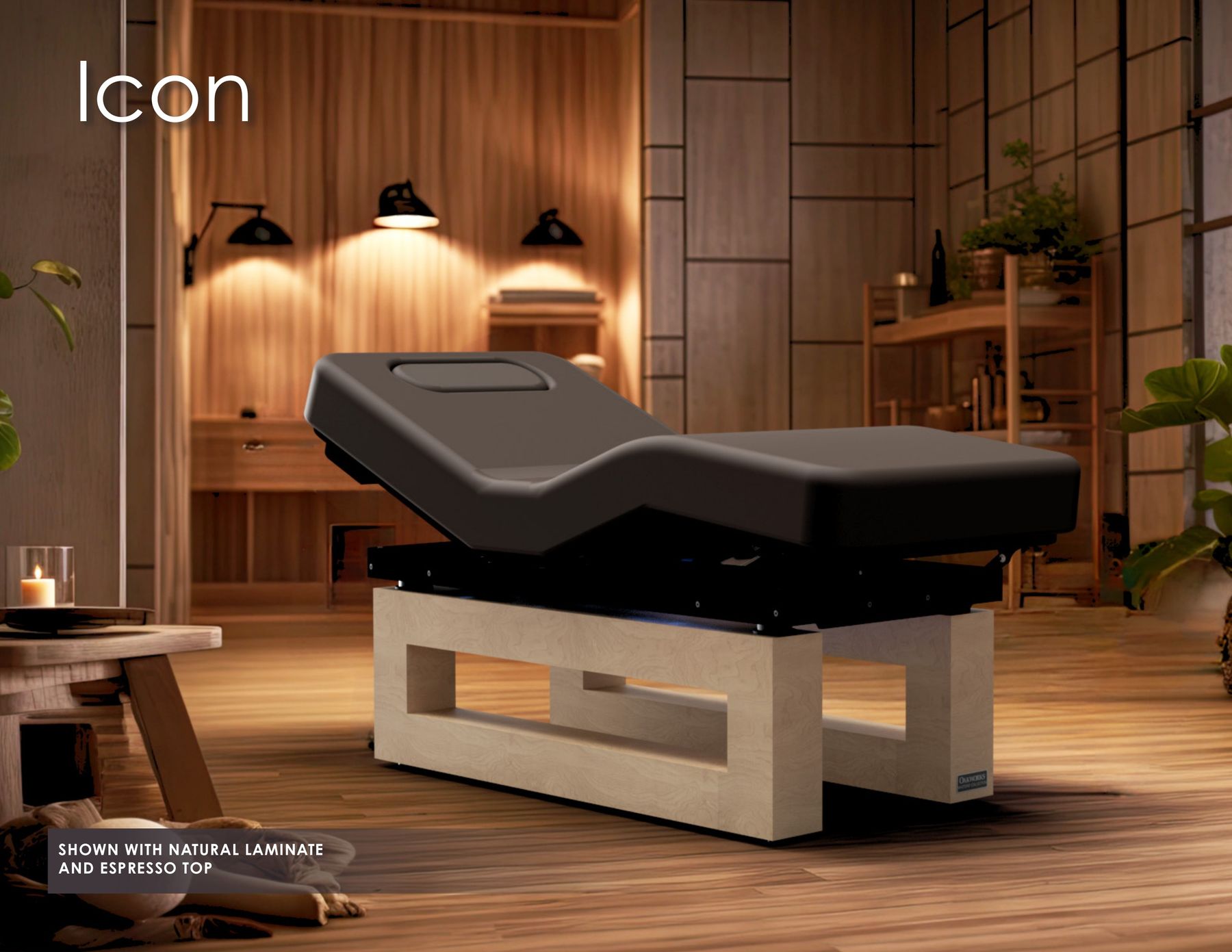 Icon SHOWN WITH NATURAL LAMINATE AND ESPRESSO TOP